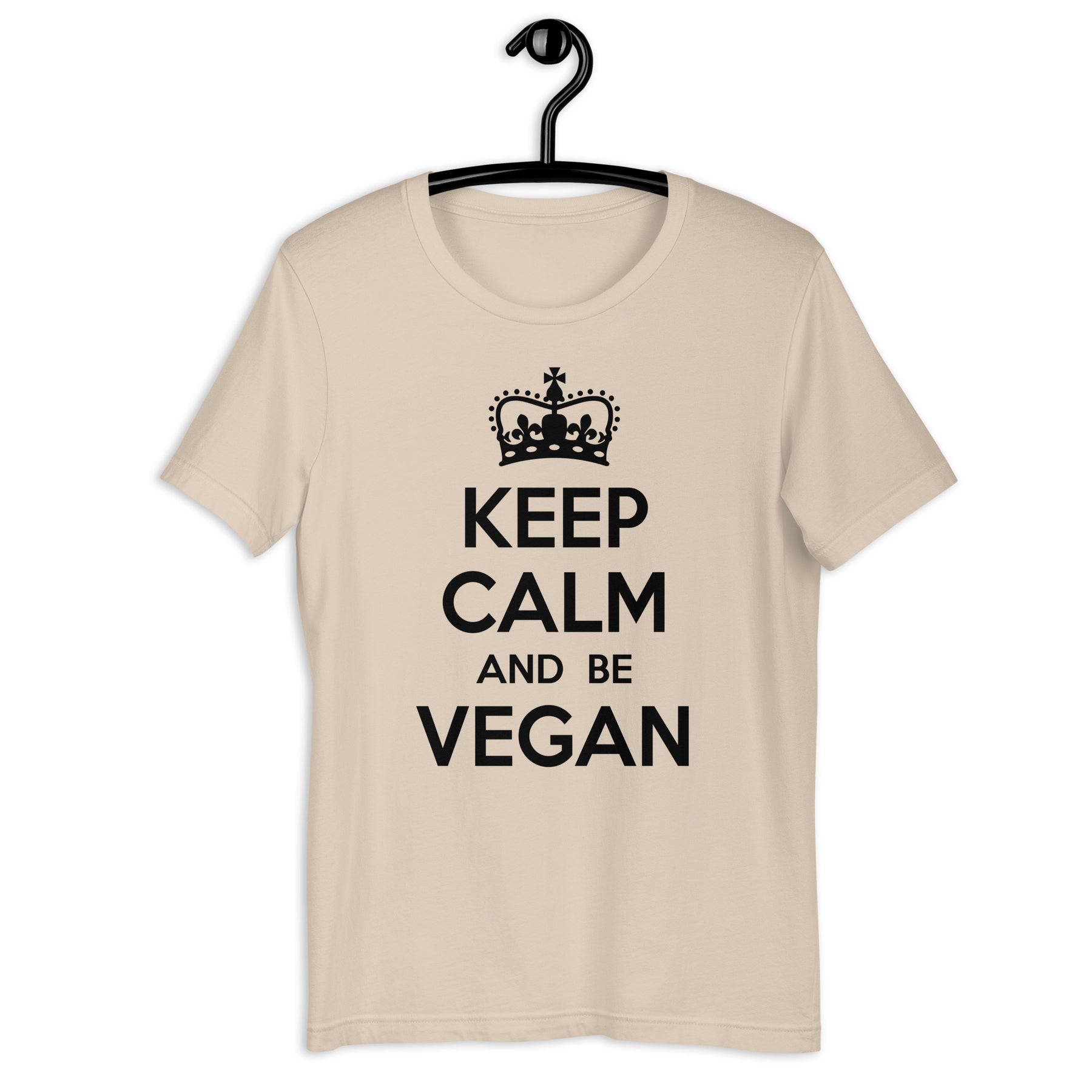 KEEP CALM BE VEGAN Colored t-shirt