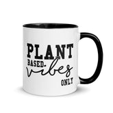 PLANT BASED VIBES Mug with Color Inside