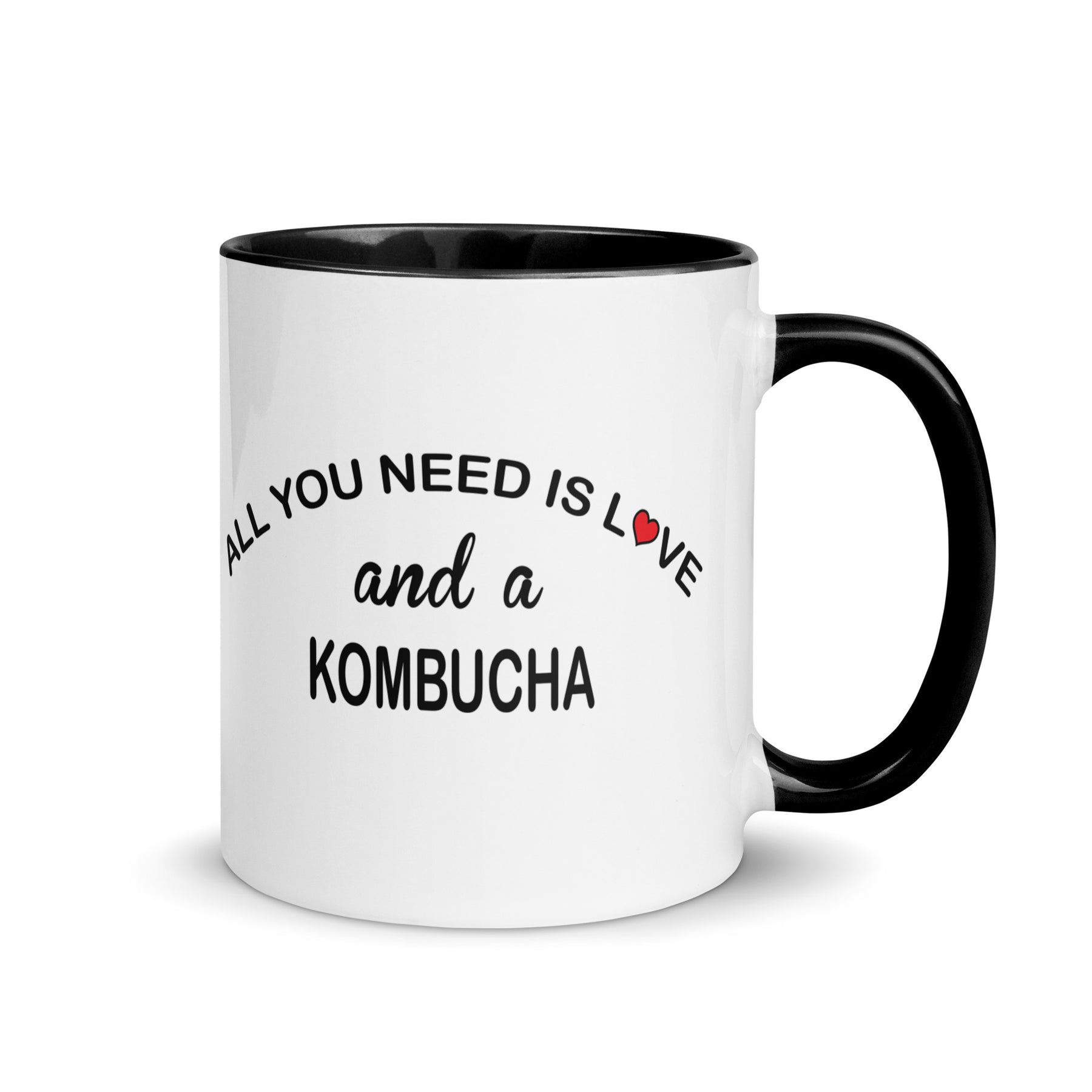 ALL YOU NEED IS LOVE...KOMBUCHA Mug with Color Inside