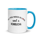 ALL YOU NEED IS LOVE...KOMBUCHA Mug with Color Inside