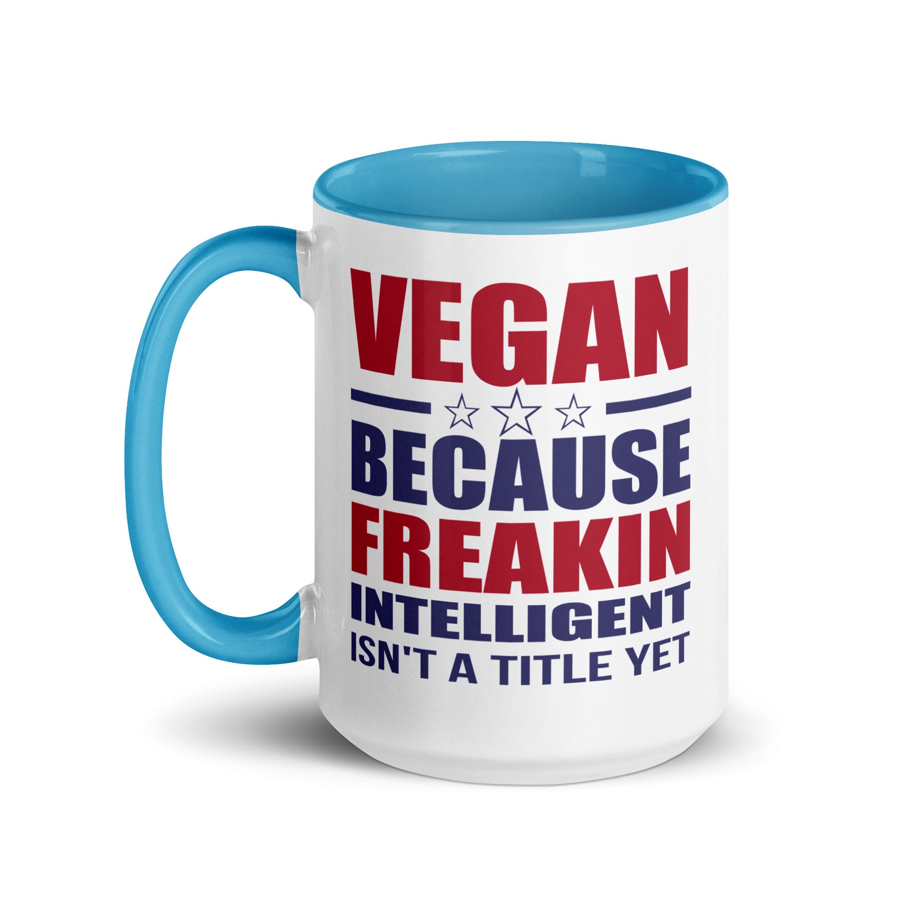 FREAKIN' INTELLIGENT VEGAN Mug with Color Inside