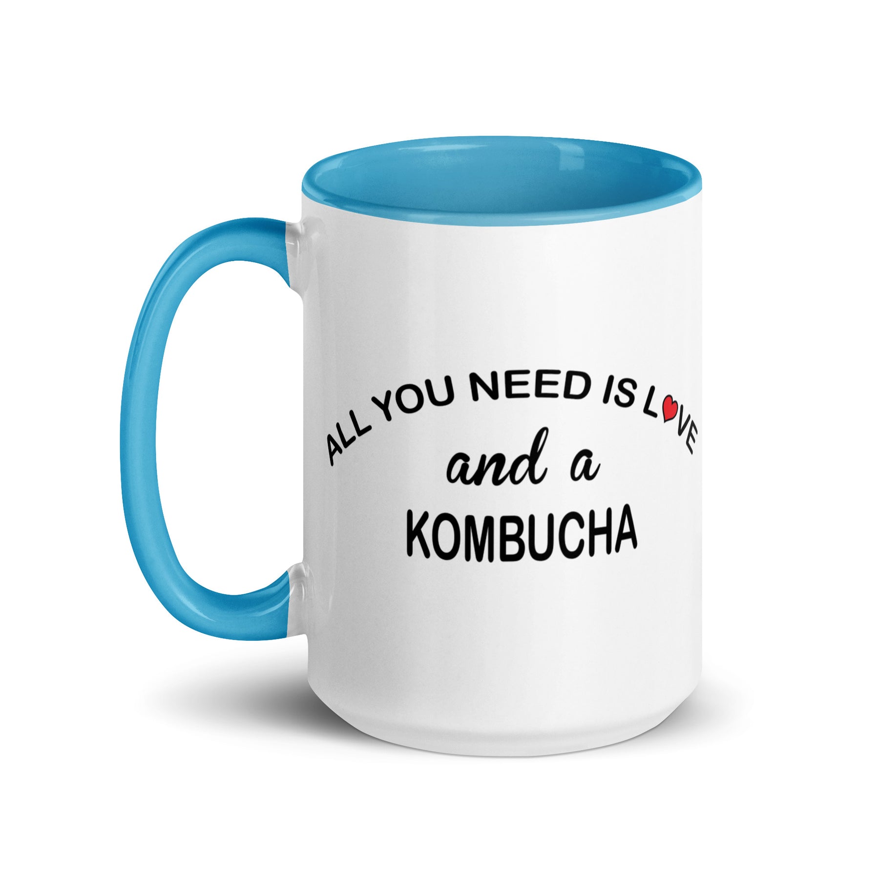 ALL YOU NEED IS LOVE KOMBUCHA Mug with Color Inside