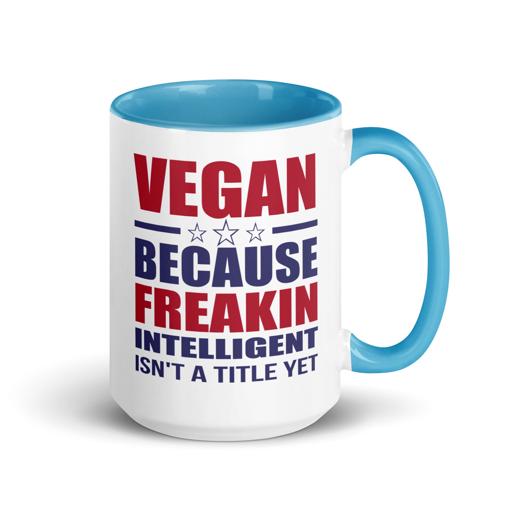 FREAKIN' INTELLIGENT VEGAN Mug with Color Inside