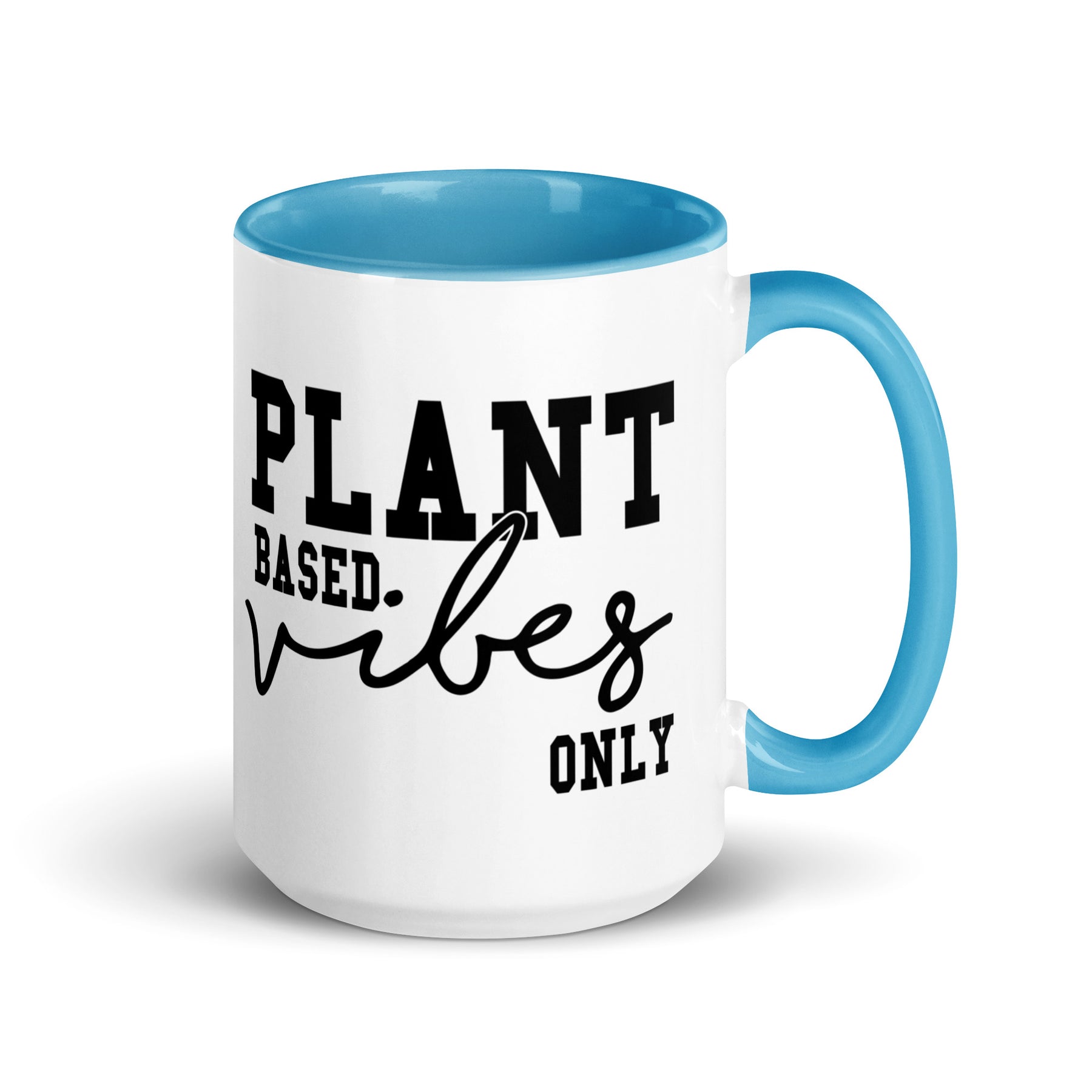 Plant Based Vibes Mug with Color Inside