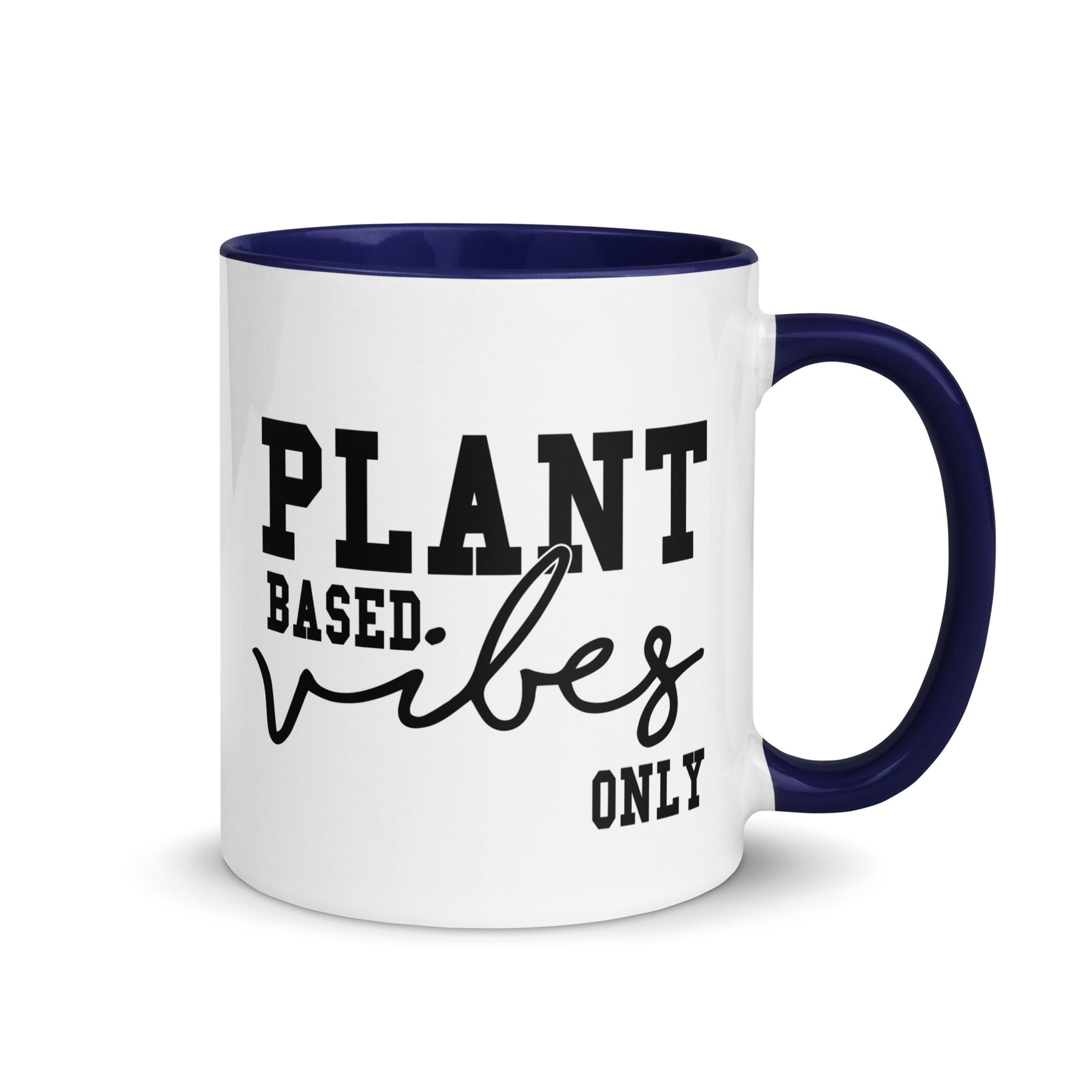 PLANT BASED VIBES Mug with Color Inside