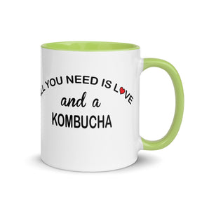 ALL YOU NEED IS LOVE KOMBUCHA Mug with Color Inside