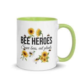 Bee Heroes Mug with Color Inside