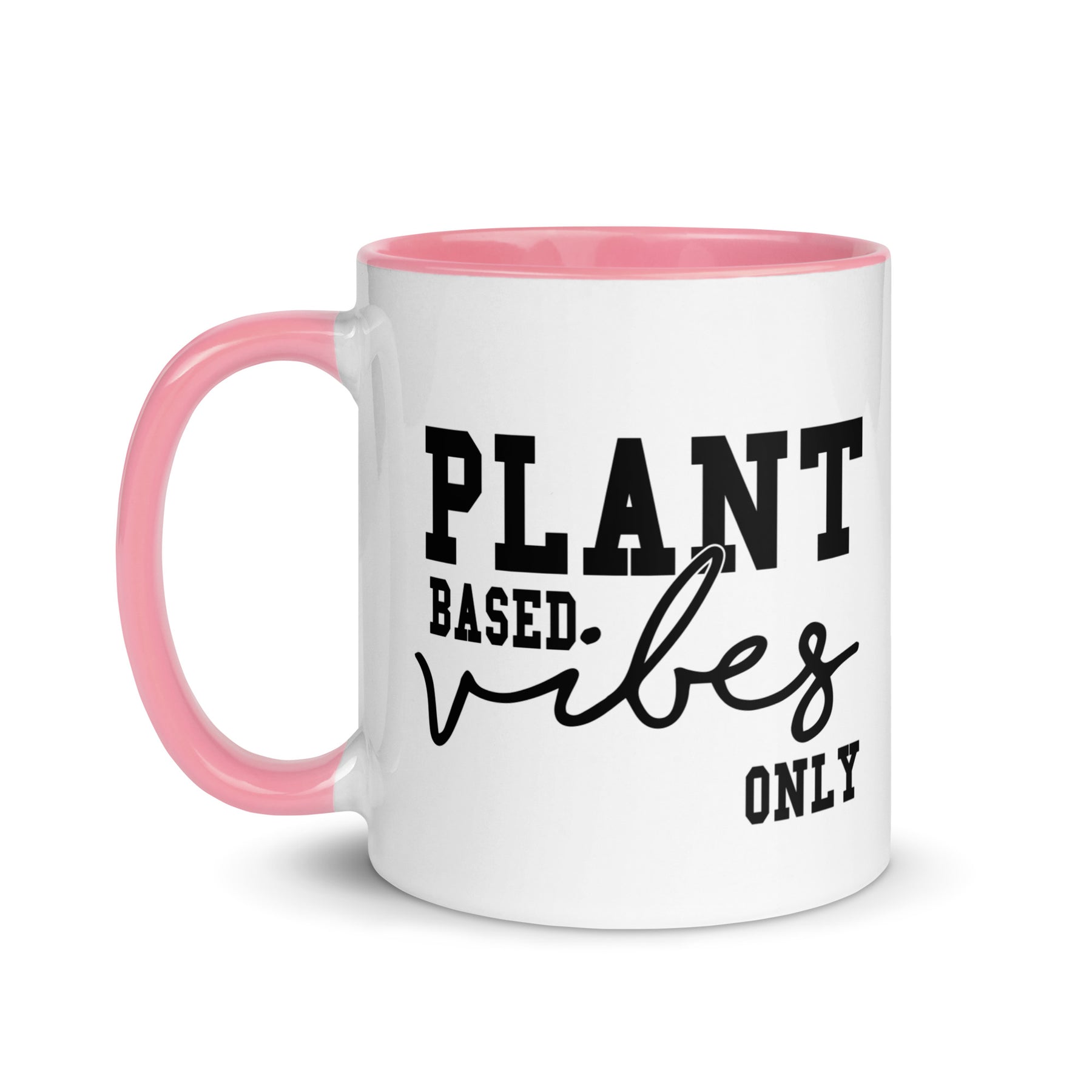 Plant Based Vibes Mug with Color Inside