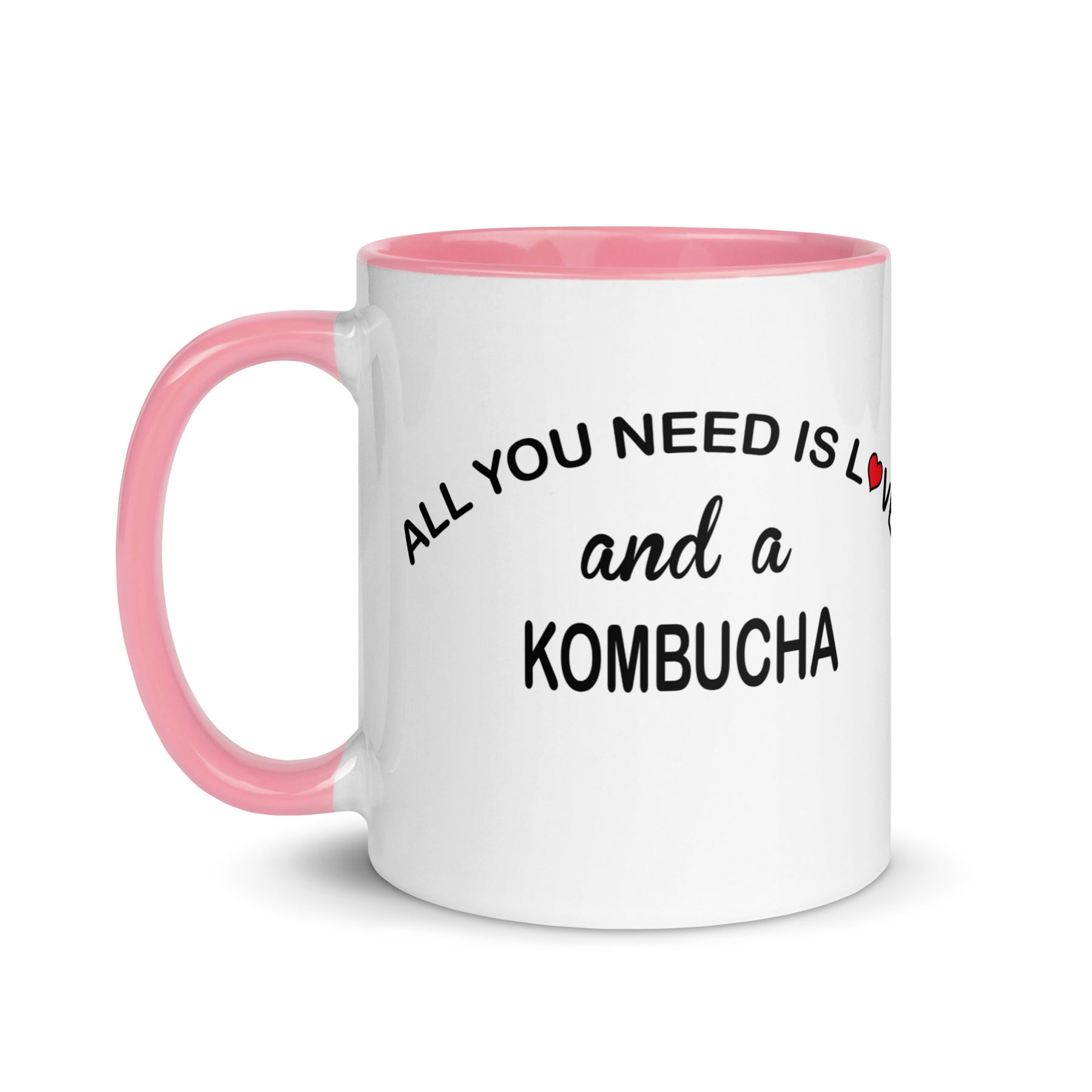 ALL YOU NEED IS LOVE KOMBUCHA Mug with Color Inside