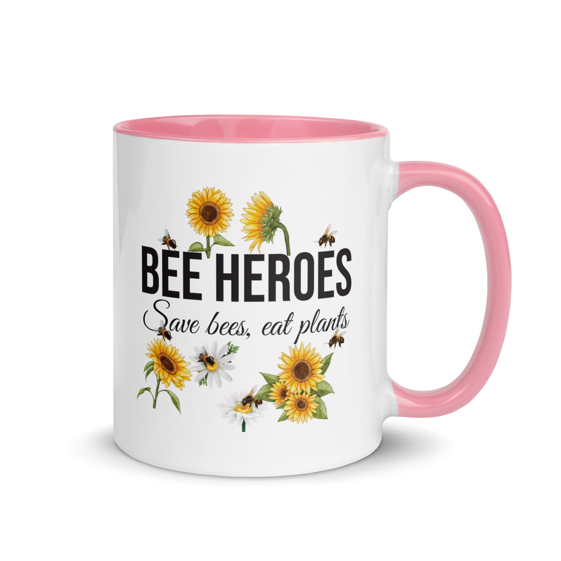 Bee Heroes Mug with Color Inside