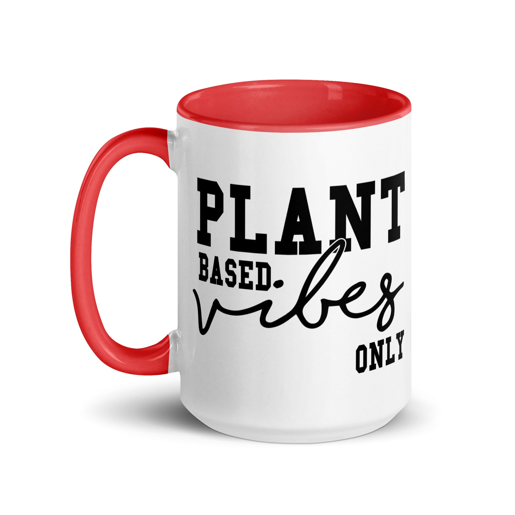 Plant Based Vibes Mug with Color Inside