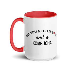 ALL YOU NEED IS LOVE KOMBUCHA Mug with Color Inside