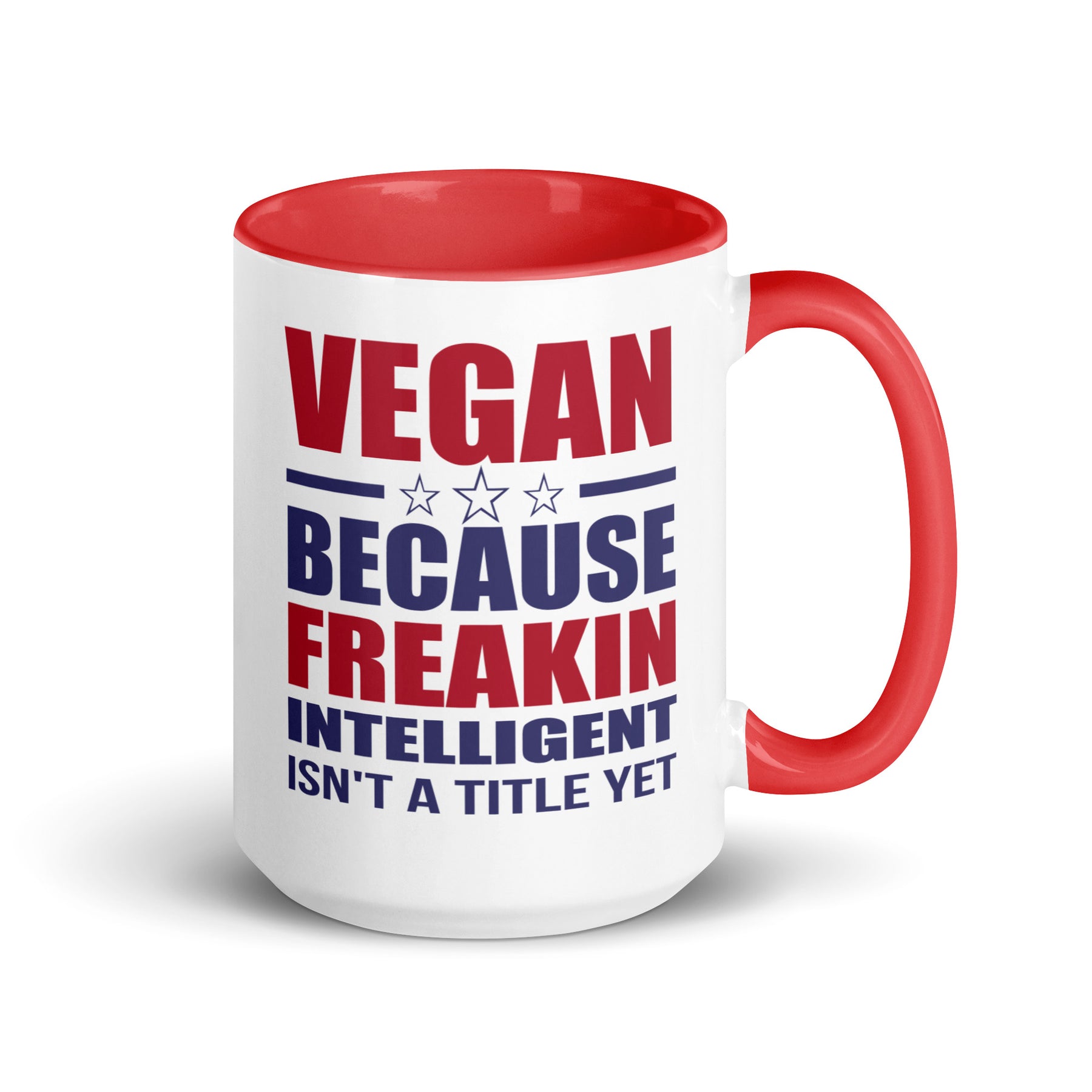 FREAKIN' INTELLIGENT VEGAN Mug with Color Inside