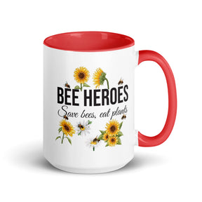 Bee Heroes Mug with Color Inside