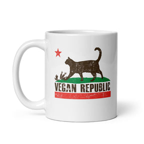 VEGAN REPUBLIC White glossy mug