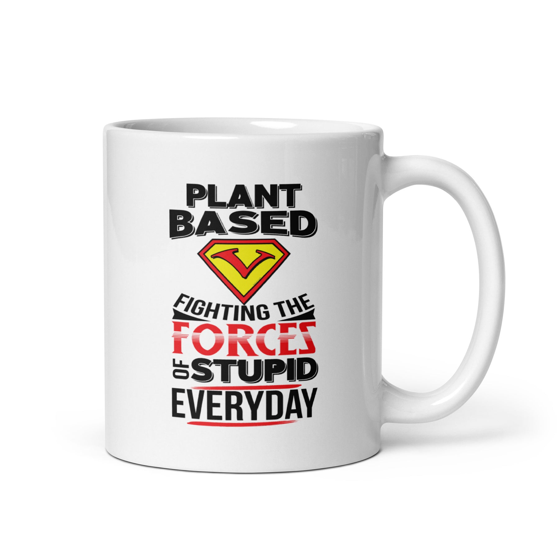 white plant based mug 