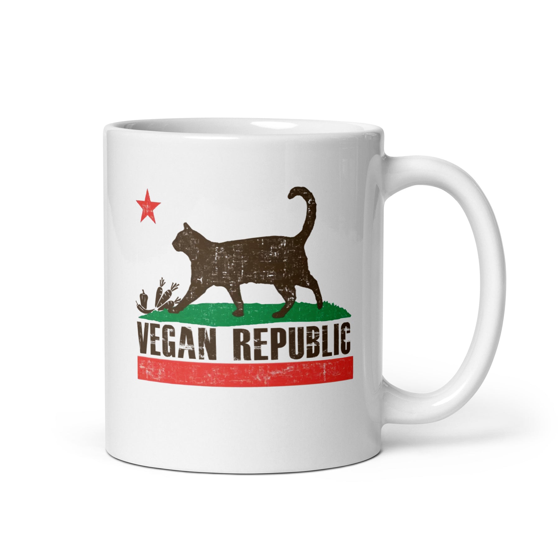 VEGAN REPUBLIC White glossy mug