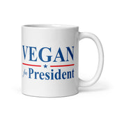 Vegan President White glossy mug