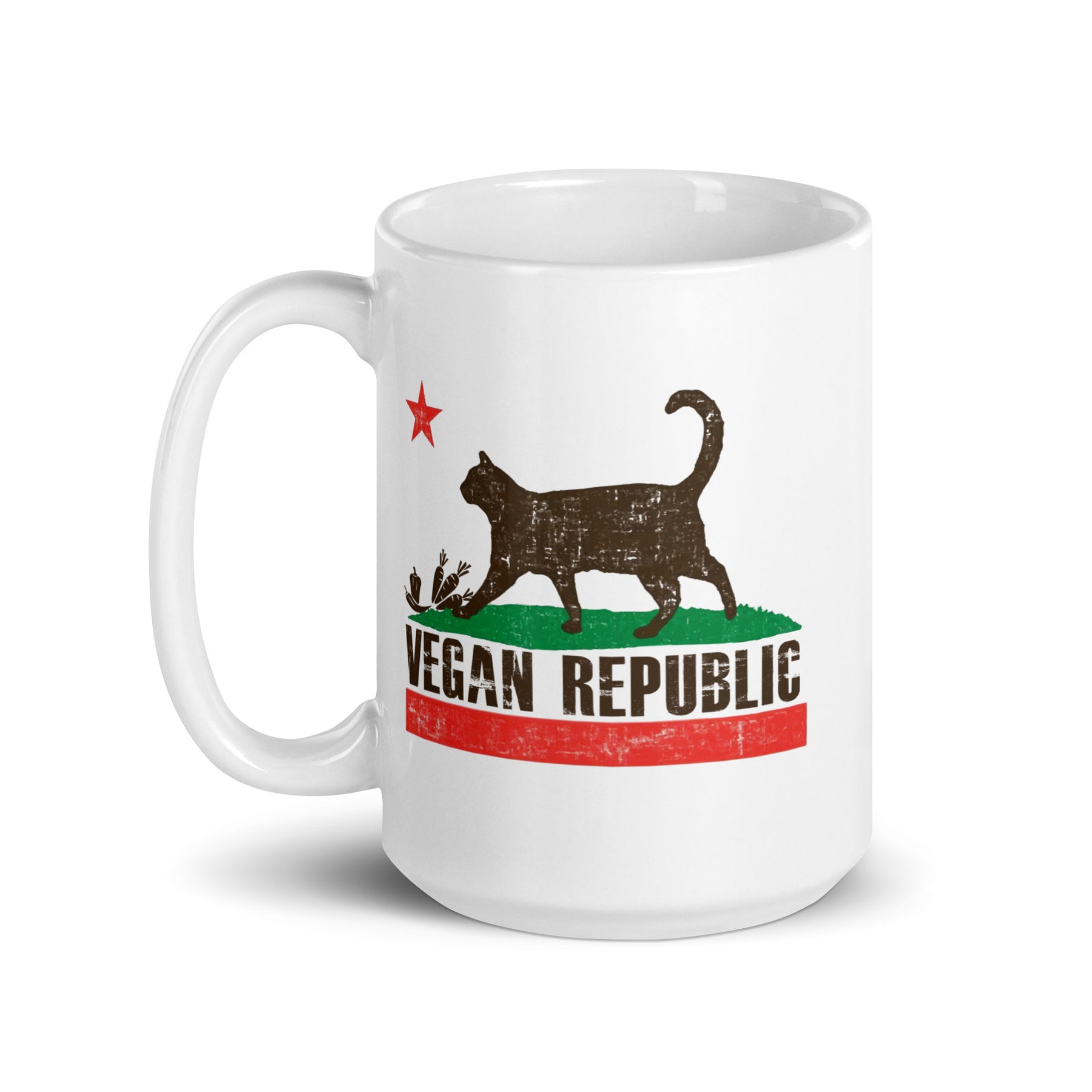 VEGAN REPUBLIC White glossy mug