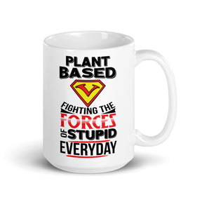 white plant based mug 