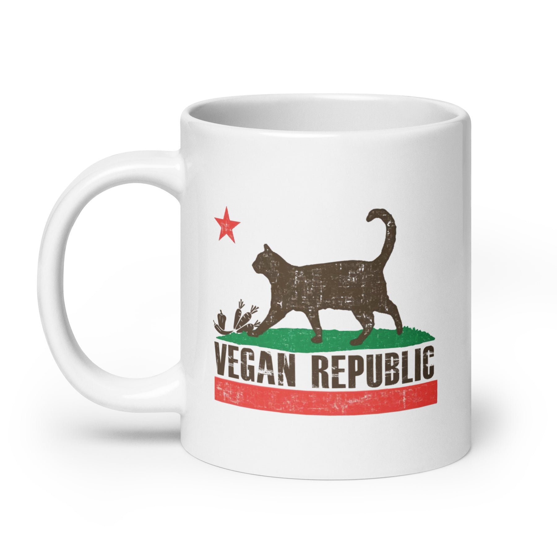 VEGAN REPUBLIC White glossy mug