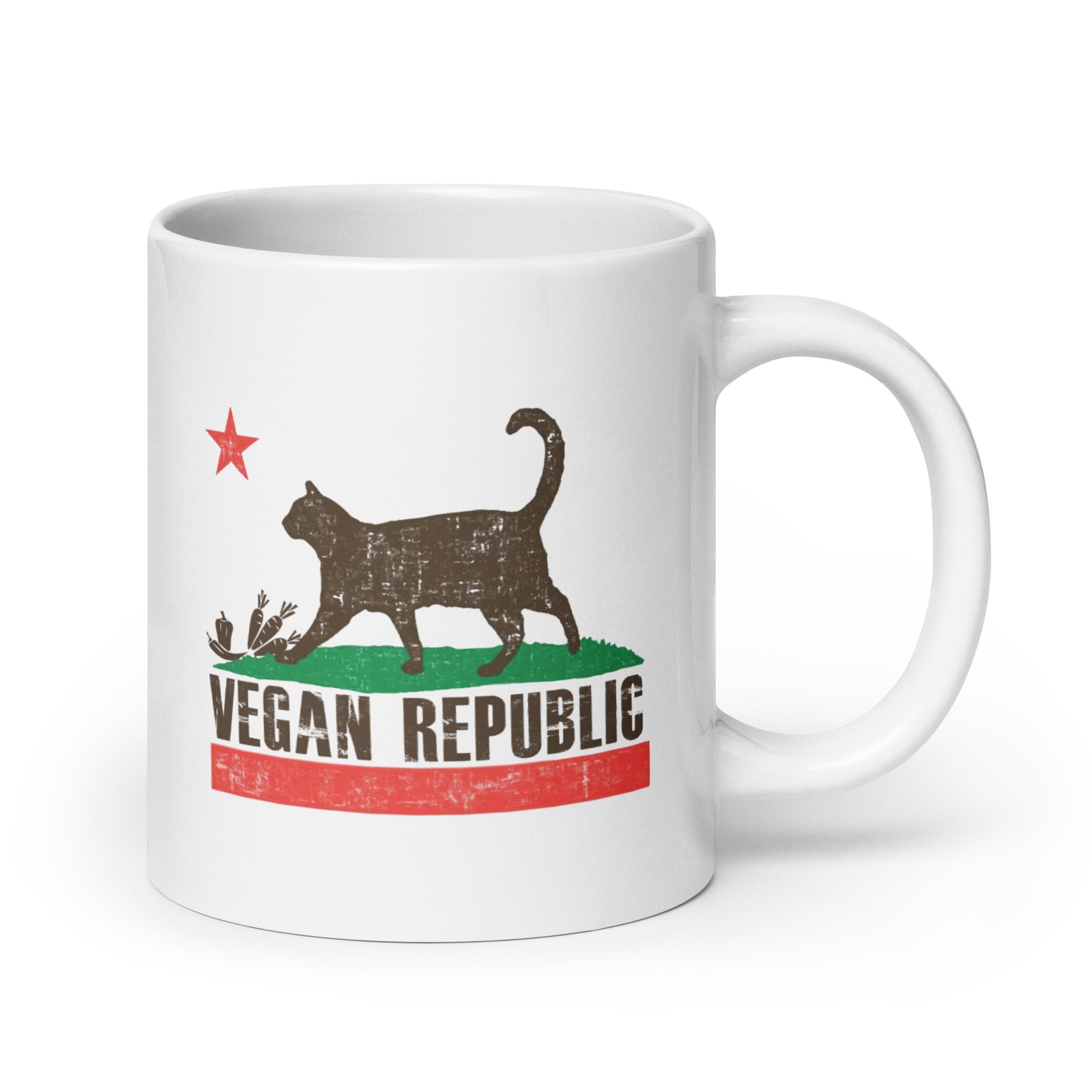 VEGAN REPUBLIC White glossy mug