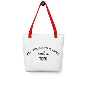 ALL YOU NEED IS LOVE...TOFU Tote bag