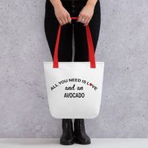 All You Need Is Love Avocado Tote Bag