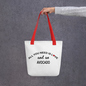 All You Need Is Love Avocado Tote Bag