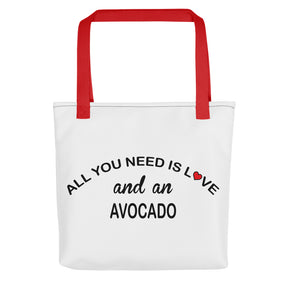 All You Need Is Love Avocado Tote Bag