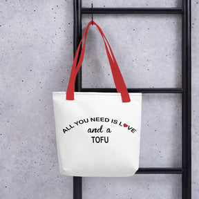 ALL YOU NEED IS LOVE...TOFU Tote bag