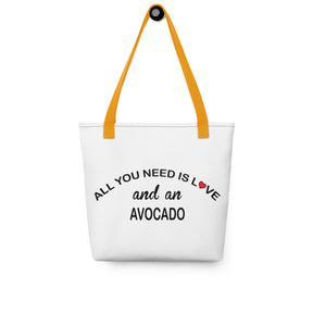 All You Need Is Love Avocado Tote Bag