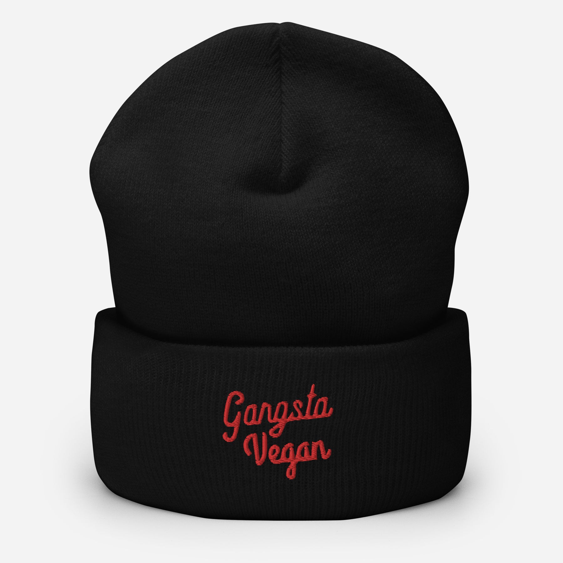 Gangsta Vegan Cuffed Beanie