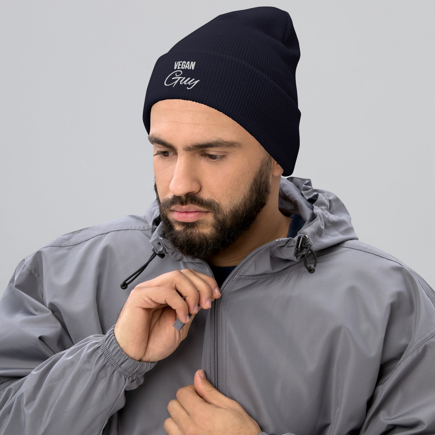 VEGAN GUY Cuffed Beanie