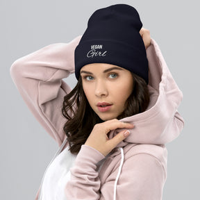 VEGAN GIRL Cuffed Beanie