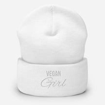 VEGAN GIRL Cuffed Beanie