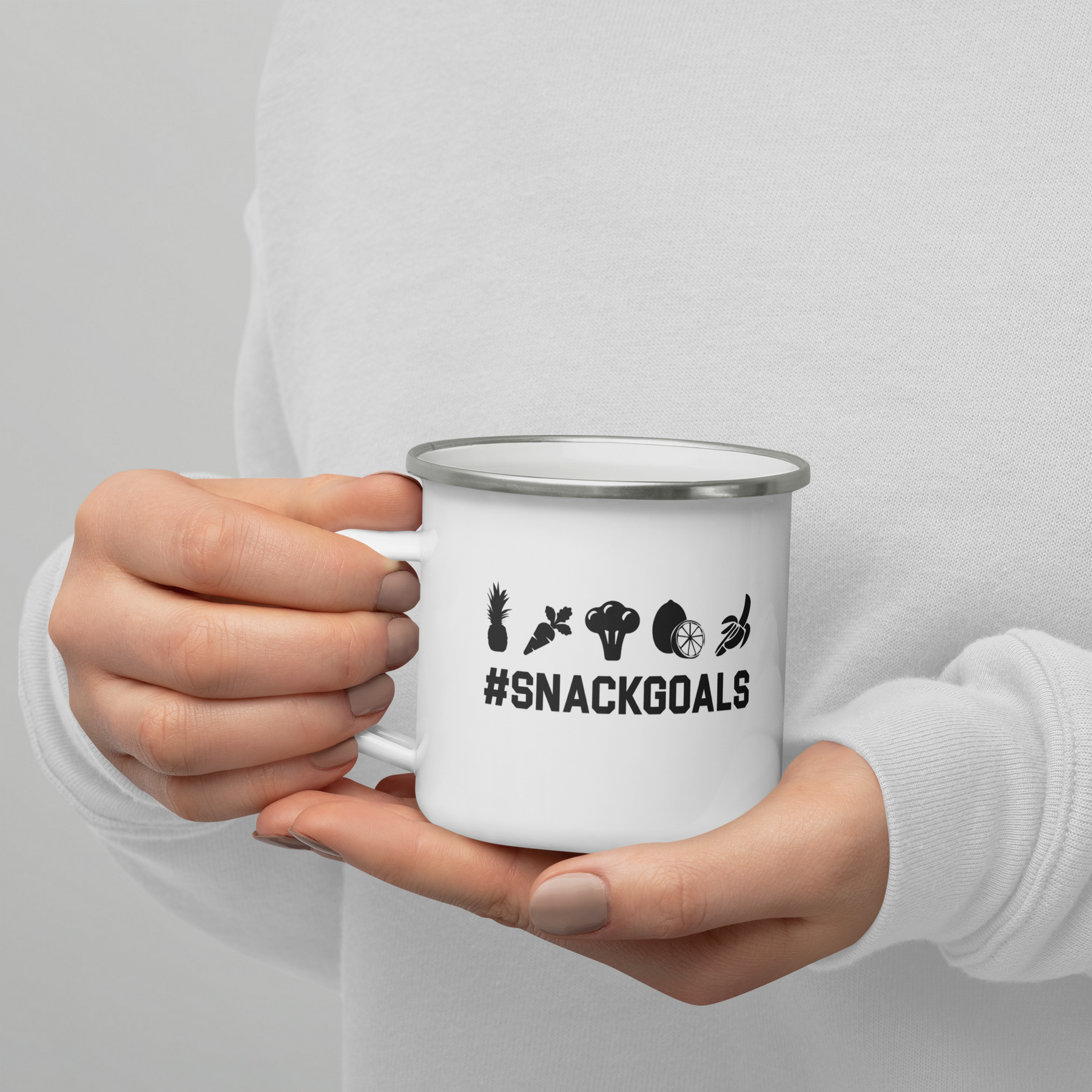 SNACK GOALS Enamel Mug