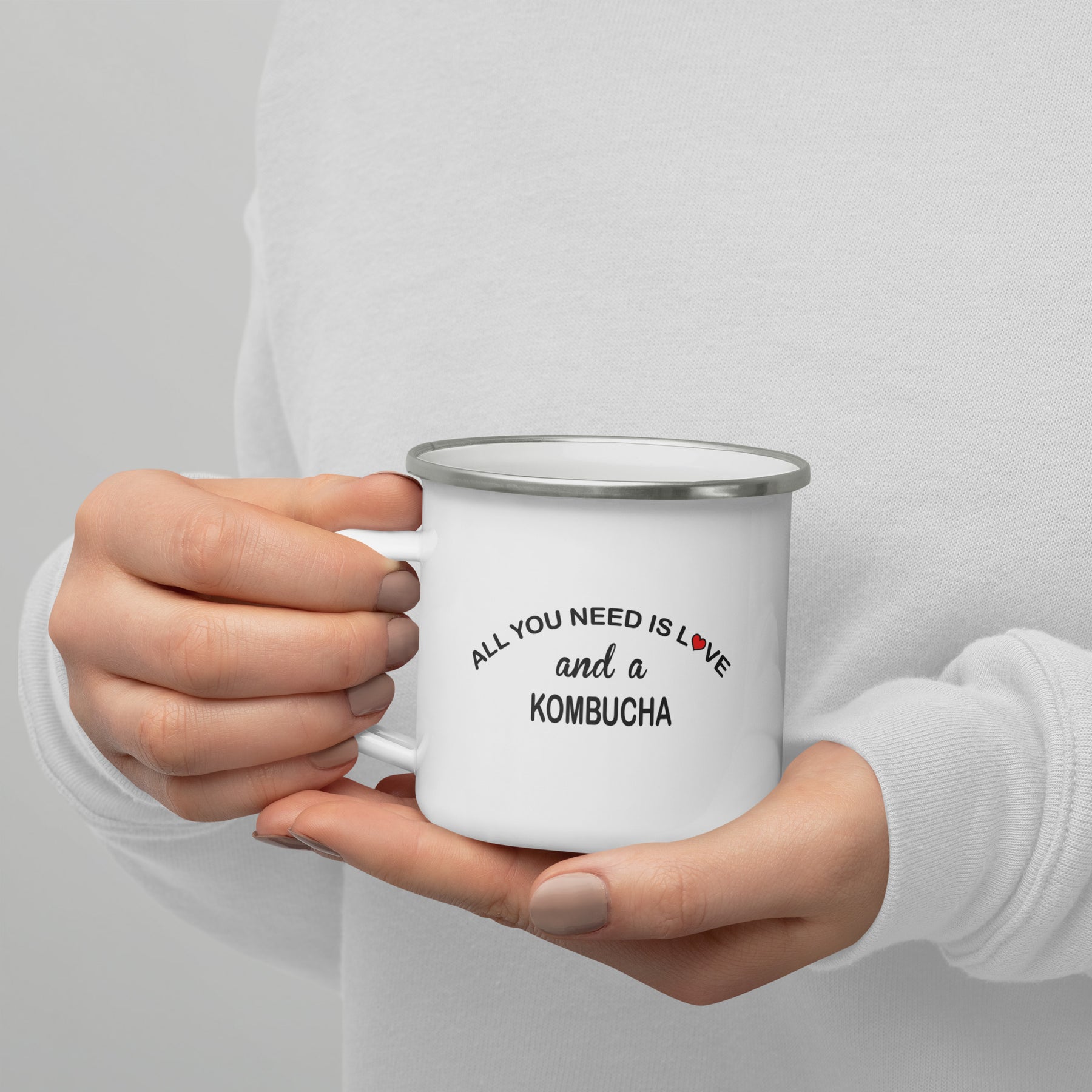 ALL YOU NEED IS LOVE KOMBUCHA Enamel Mug