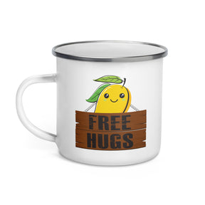 Free Hug Mango Enamel Mug