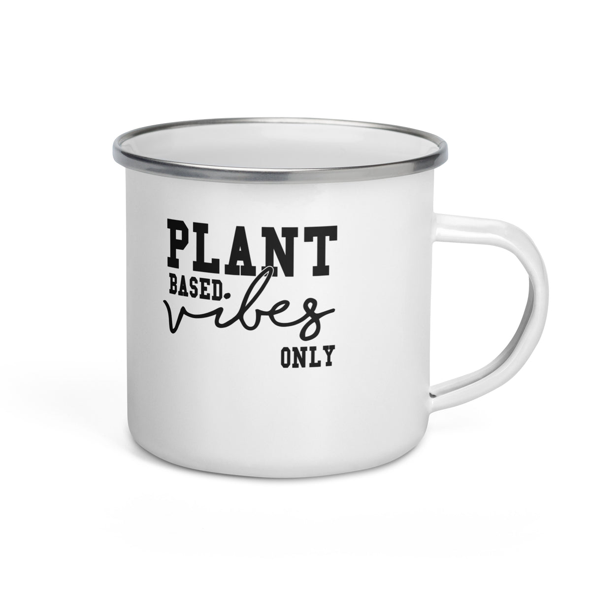 PLANT BASED VIBES Enamel Mug