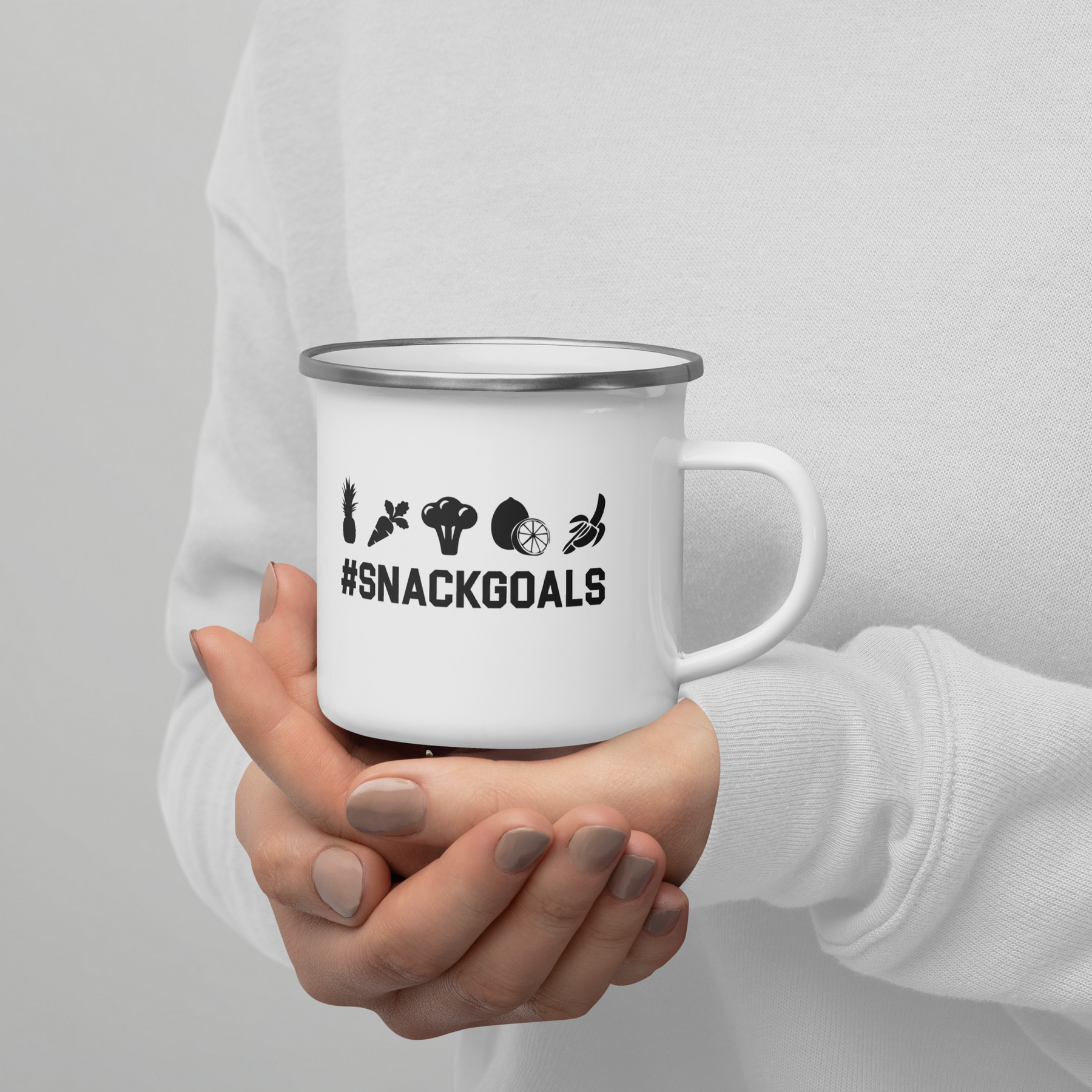 SNACK GOALS Enamel Mug