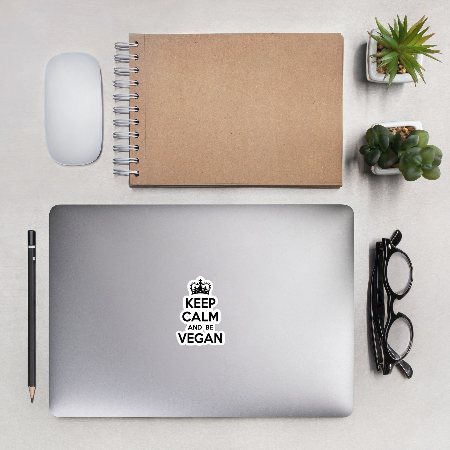 KEEP CALM BE VEGAN Sticker