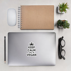 KEEP CALM BE VEGAN Sticker