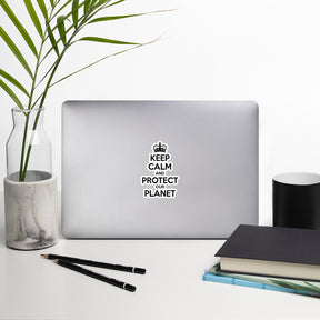 KEEP CALM PROTECT OUR PLANET Sticker