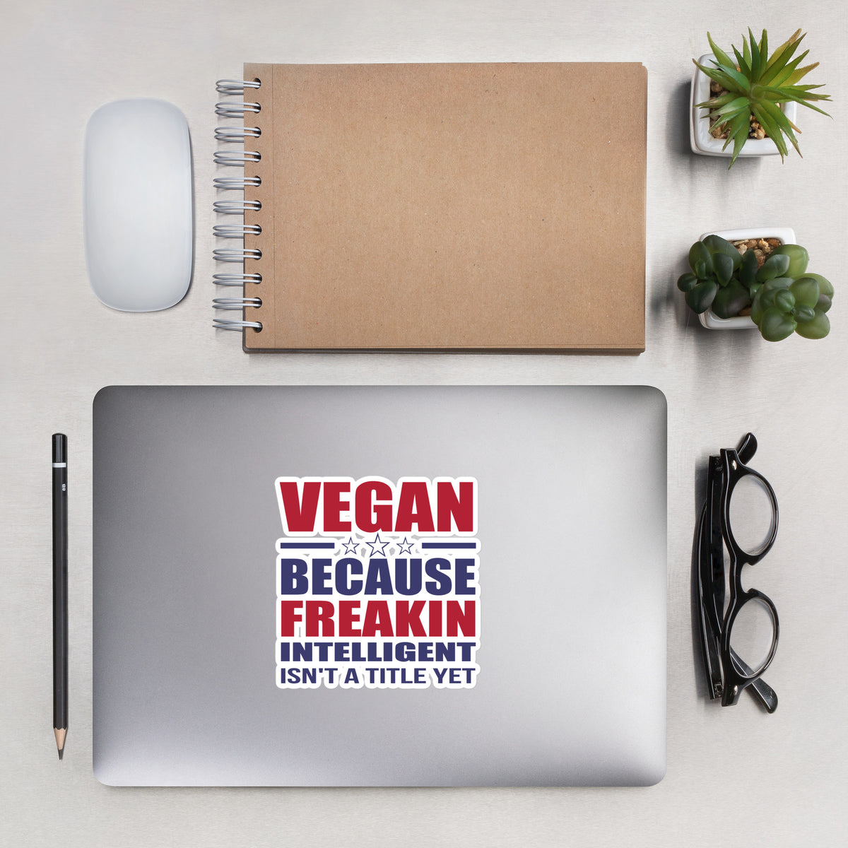 FREAKIN' INTELLIGENT VEGAN Sticker