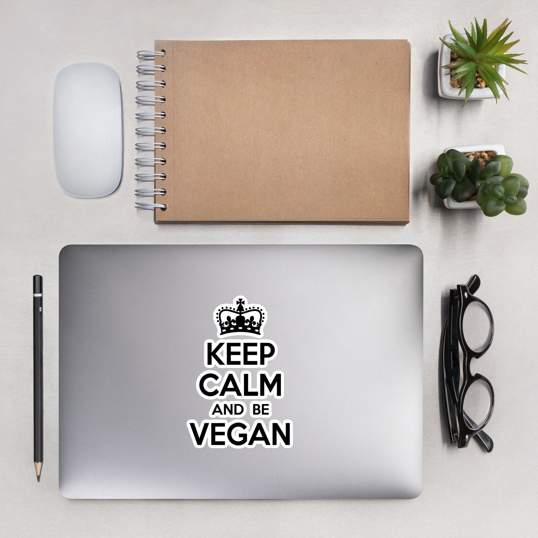 KEEP CALM BE VEGAN Sticker