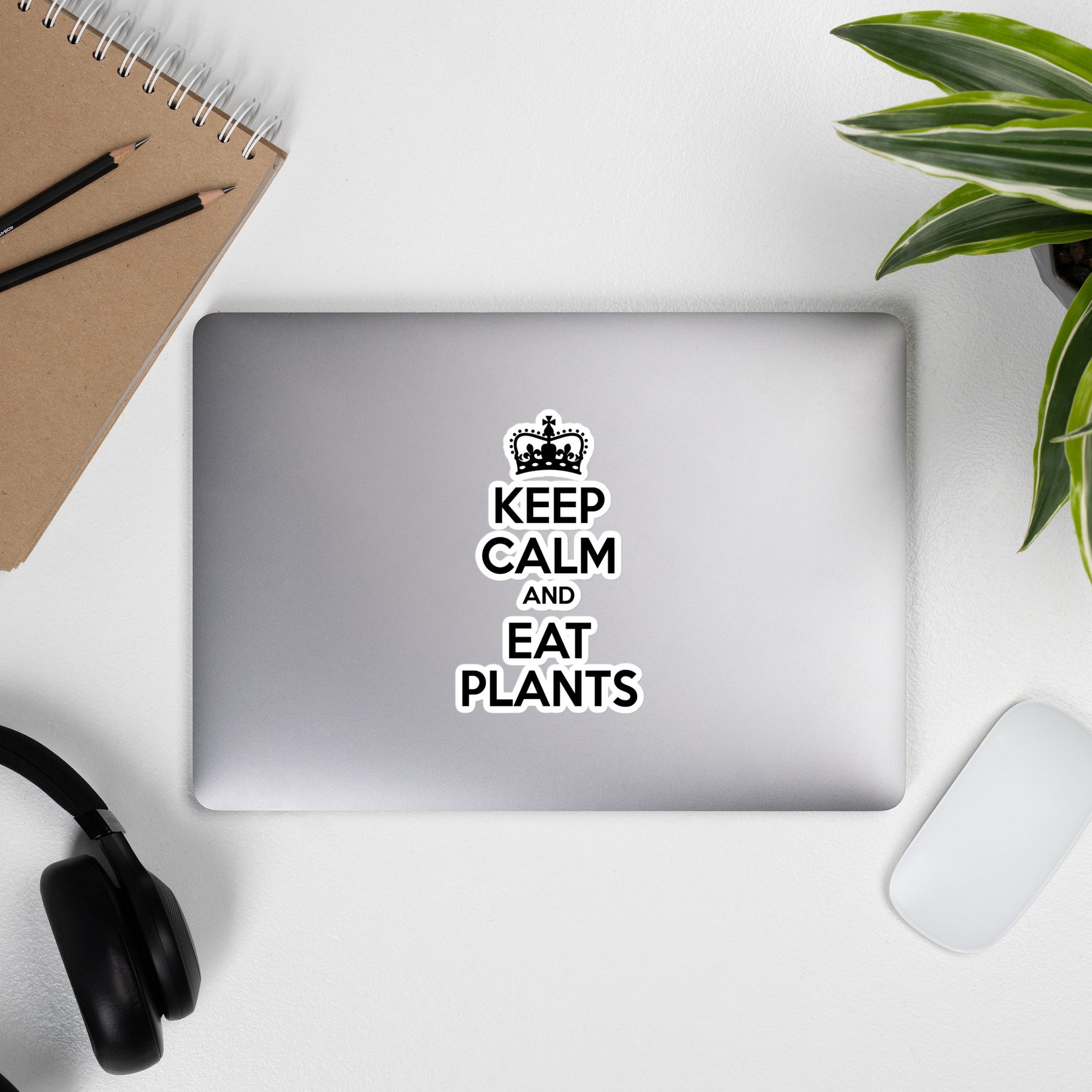 KEEP CALM EAT PLANTS Sticker