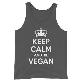 KEEP CALM BE VEGAN Unisex  Tank Top