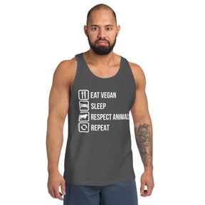 Eat Vegan Sleep Respect Animal Tank Top