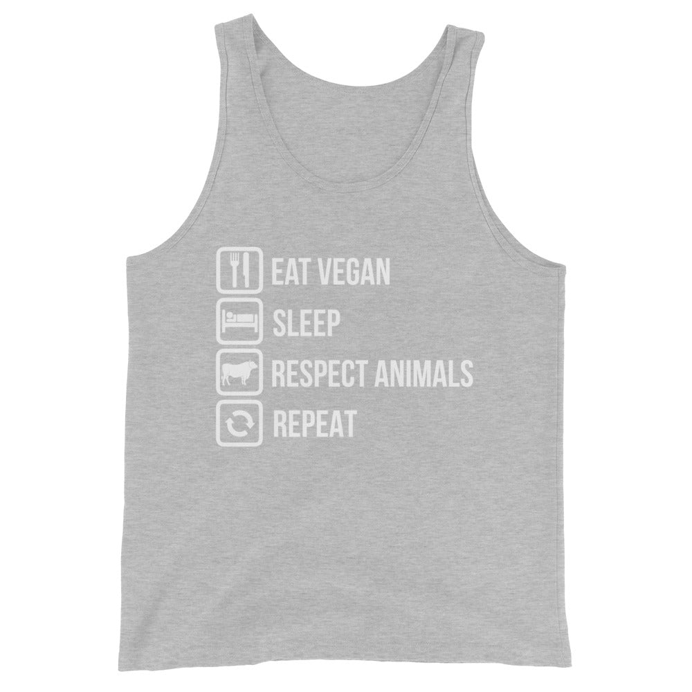 Eat Vegan Sleep Respect Animal Tank Top